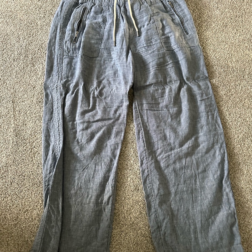 Athleta Light Blue Wide-Leg Pants - Picture 4 of 5